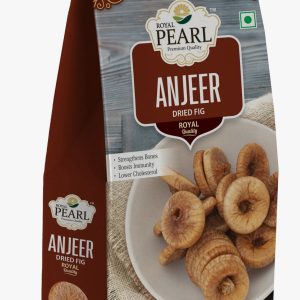 PEARL Brand Dried Figs (Anjeer) – 250g Vacuum Box Pack